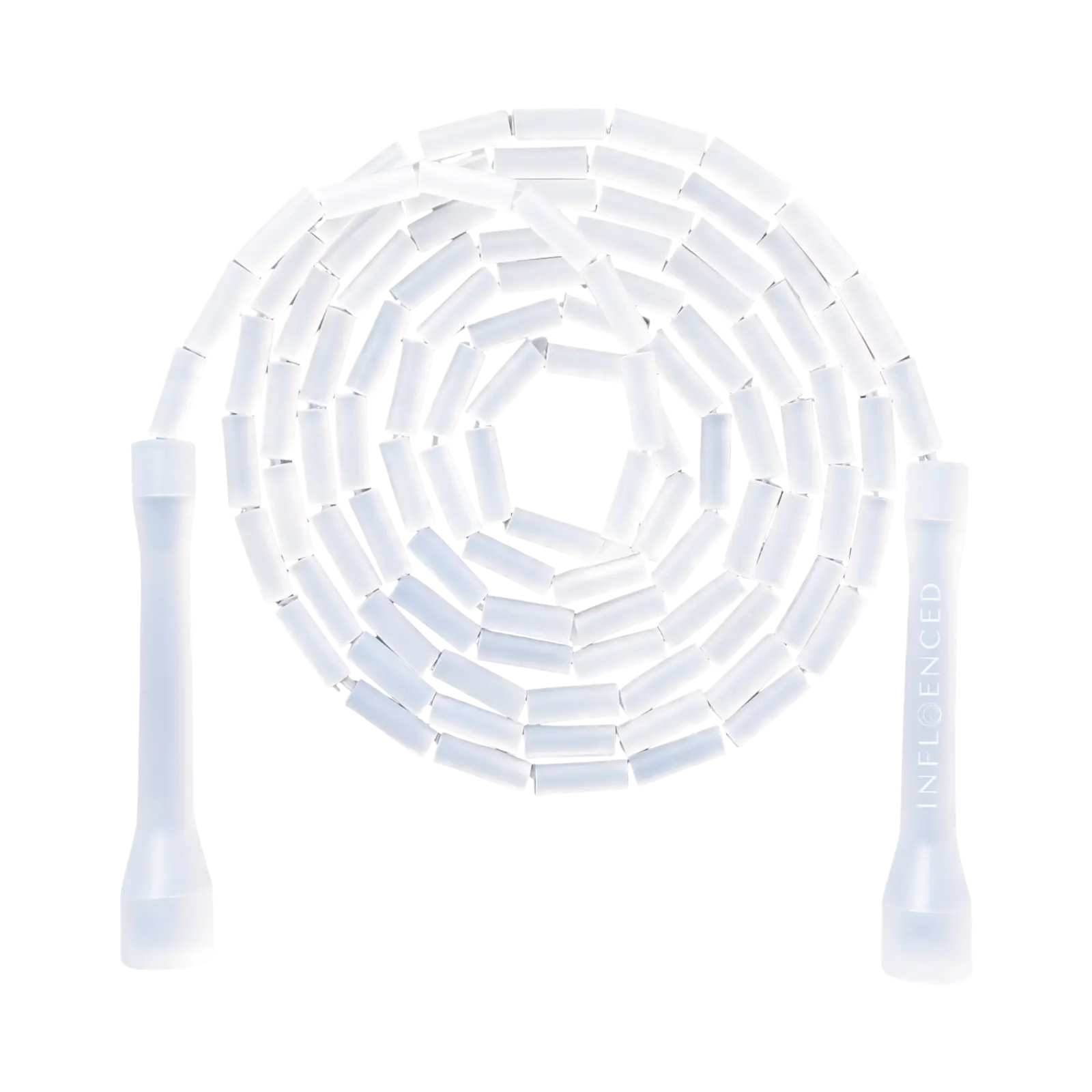 Arctic Frost transparent beaded jump rope by Infloenced