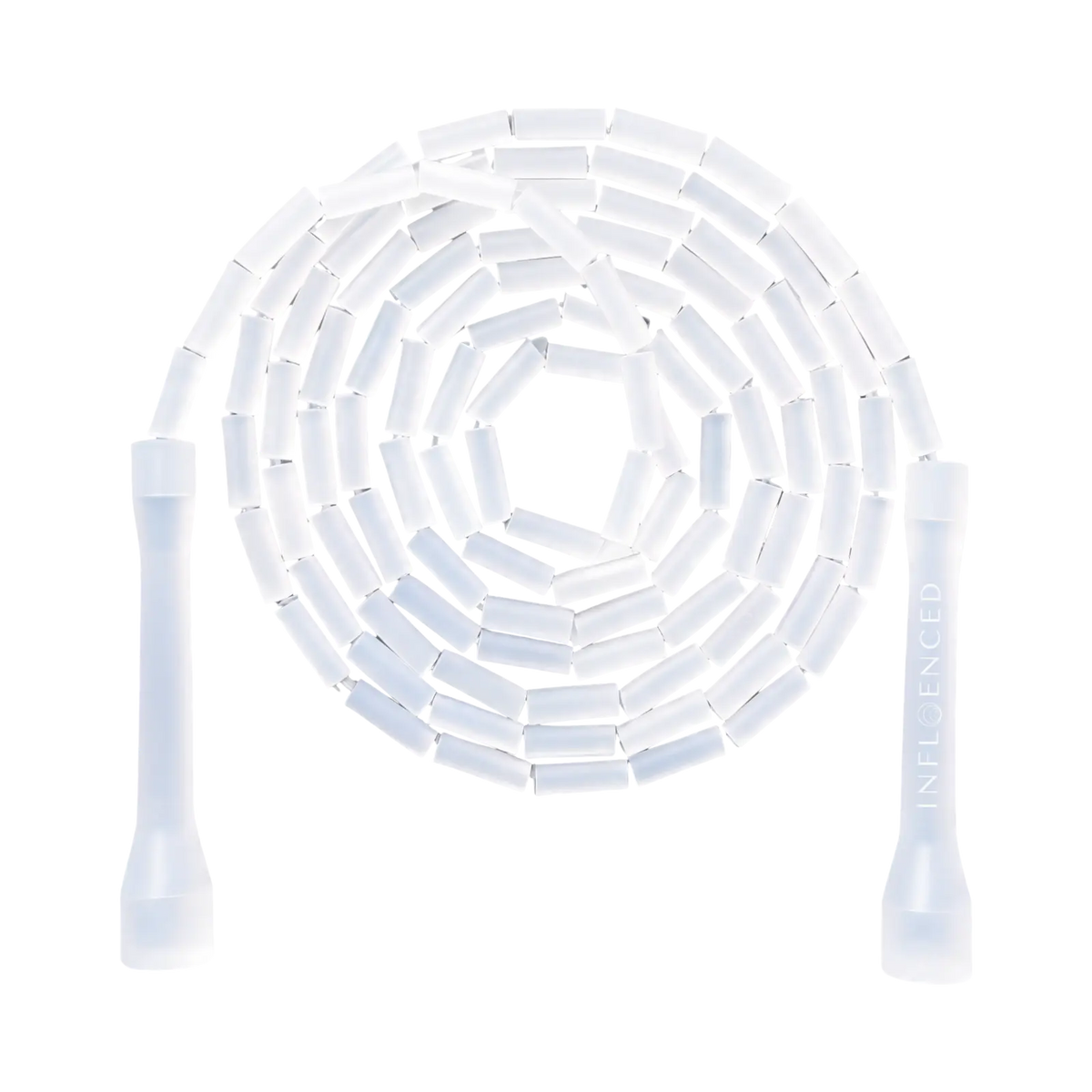 Arctic Frost transparent beaded jump rope by Infloenced
