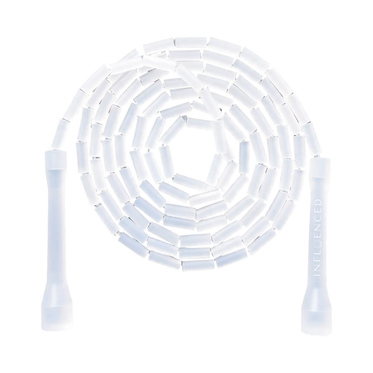 Arctic Frost transparent pvc jump rope by Infloenced