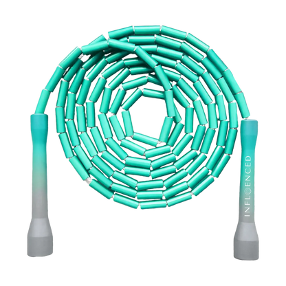 Cool Mint beaded jump rope by Infloenced