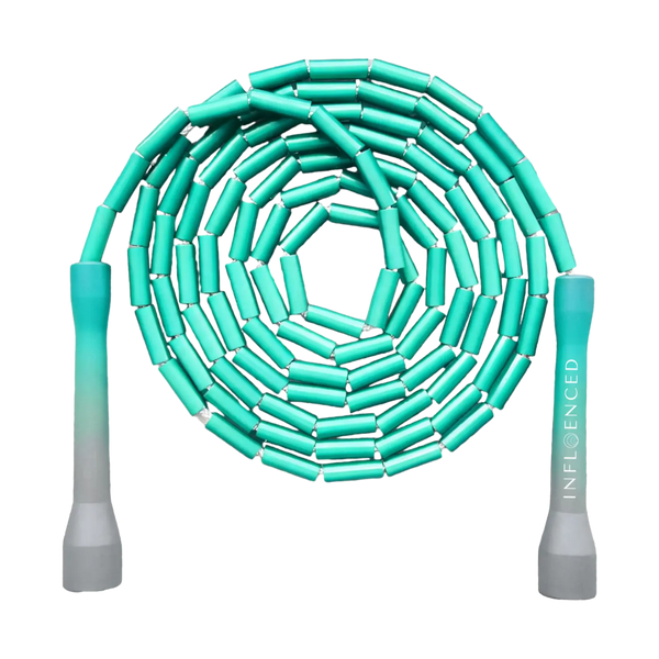 Cool Mint beaded jump rope by Infloenced
